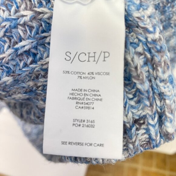 Cabi Blue Knit Long Duster Open Front Sleeveless Cardigan - Picture 7 of 13